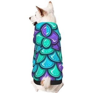 Kleurrijke vis zeemeermin schubben hond hoodies hond sweatshirt voor kleine honden trui, elasticiteit stof is, zacht en warm voor het dier en gemakkelijk te dragen