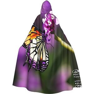 SSIMOO Paarse pruim vlinder volwassen Halloween party cape - perfect voor kostuumfeesten en cosplay