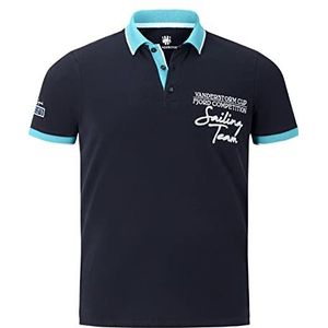 Jan Vanderstorm Heren Poloshirt Iwar Dark Blue, 5Xl (Xxxxxl) - 72/74