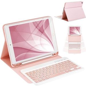 CC Store Toetsenbord voor iPad 10.2 9e 2021/8e 2020/10.2 7e 2019/10.5 Air 3/10.5 Pro, Frans draadloos Bluetooth-toetsenbordhoes en afneembaar magnetisch toetsenbord