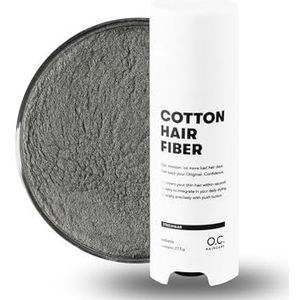 O.C. HAIRCARE Strooihaar voor haarverdichting, voor scheiding, kale plekken op het boven- en achterhoofd, aanbevolen door toonaangevende salons, 11 kleuren, duurzaam strooihaar (donkergrijs)