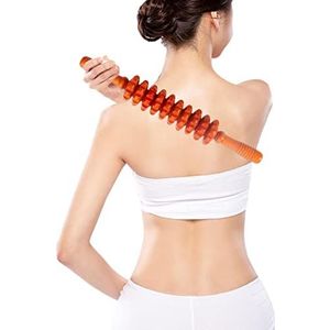rebirthsame Massagerol van hout - anti-cellulitis spierroller stick | buikroller massageapparaat voor lichaamsvorming, cellulitis reductie