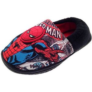 Marvel Spiderman Jongens Slip On Slippers Comic Scene UK, Rood, 28 EU