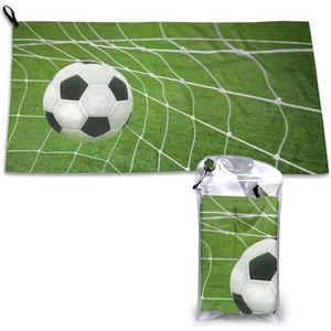 ELRoal Handdoeken 16x31.5 inch Strandhanddoeken Handdoek Sets Camping Wandelen Handdoeken voetbal afdrukken Ultra fijne vezel sneldrogende handdoek