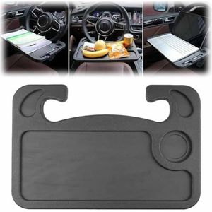 Turbotrack Tray Turbo Track Stuurwiel for Eten Auto Tafel Bureau Laptop Draagbare Tafel(Black)
