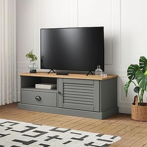 SMTSEC TV-meubel VIGO Grey 106x40x40 cm Massief Hout Grenen