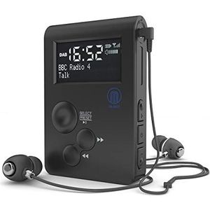 Majority - Petersfield Go - Draagbare Mini-DAB-radio - Met Hoofdtelefoon - 12-uurs Batterij