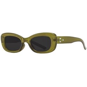 Zonnebril met klein frame Zonnebril Dames Zomerzonnebrandcrème Premium zonnebril (Color : Green(Polariser))