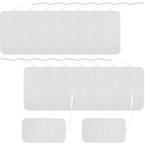 20 stuks zelfklevende elektroden Tens apparaten, 5 x 9 cm, herbruikbare kleefelektrodenpads voor elektrode-pads, Tens elektrodenpads, voor effectieve pijnverlichting