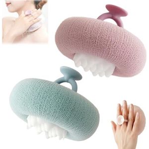 Associating Super Soft Sunflower Suction Cup Bath Ball, 2-in-1 Sunflower Bath Ball, with Suction Cup Shower Sponges(F)