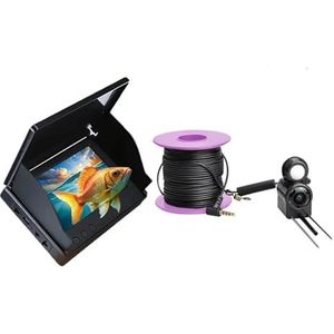 Onderwaterviscamera 4,3 inch IPS-monitor IJsviscamera Nachtzicht Draagbare videoviszoeker Waterdicht voor zee-, meer-, boot- en kajakvissen(20M)