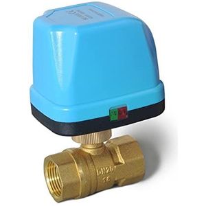 Miniatuur elektrische actuator, twee-weg gemotoriseerde kogelventiel, 3-weg met drie-aderige bediening en twee draden, voor airconditioning en waterverwarming, 1 stuk (Cr02,2 weg DN40)