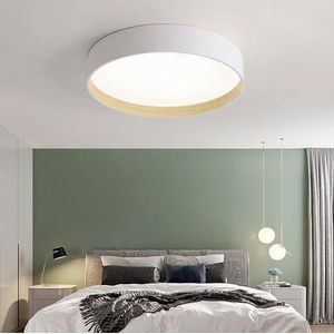 TONFON Moderne ultradunne LED-plafondlamp Scandinavische eenvoudige LED-plafondlamp Woonkamer Ronde plafondlamp for slaapkamer Eetkamer Keuken Studeerkamer Gang Hanglamp(Color:White,Size:40 * 9CM)