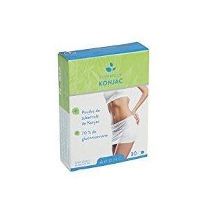 Formule Konjac Poudre de tubercule de Konjac 550 mg - 93% de glucomannane - 30 caps. vég.