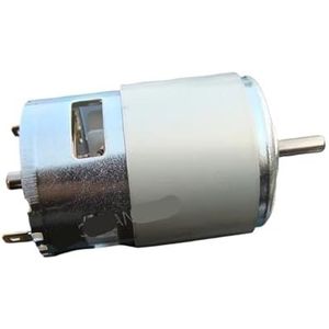 Motor 775 DC met hoge snelheid en hoog koppel met dubbele kogellagers, motor 12 V 24 V voor elektrisch gereedschap voor haardroger