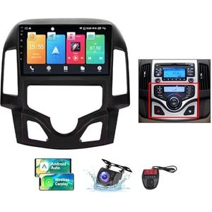 Voor Hyundai i30 1 FD 2007-2012 Android 13 Carplay Autoradio, 9 inch Scherm Radio Wireless Android Auto Bluetooth 5.0 Handsfree 4G WiFi FM/RDS/DAB+ Radio Achteruitkijkcamera + DVR(A,NF-1)