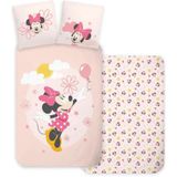 Junior - Dekbedovertrek - Omkeerbaar - 100x140 cm - 100% Katoen - Minnie Mouse