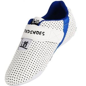 Tiener vechtsporten trainingsschoenen, Taekwondo karate trainingsschoenen, Kung Fu Tai Chi schoenen, antislip, licht ademend, ademende zachte Oxford-zool, voor dagelijkse training ochtendoefeningen