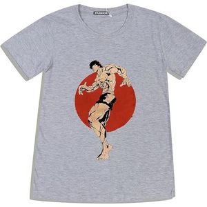 The Grapper Baki T-Shirts Baki Summer Pullover Baki Hanma Sweatshirts Fans Clothing overhemden(Small)