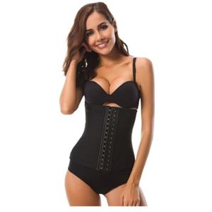 Buik-weg-gordel, Maag Abdominale Binder Afslankende Body Shaper Belt Binder Post Corset Trainer Elastisch Latex Buik Trainers(Black,3XL)