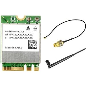 Waveshare RTL8822CE Wireless NIC, 2.4G/5GHz Dual-Band WiFi 5, BT5.0, High Speed and Low Latency, RTL8822CE-CG Core, High Speed Wireless Card