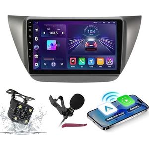Android 14 Autoradio Navi voor M-itsubishi Lancer IX 2006-2010 9 ""Screenradio met draadloze carplay Android Auto GPS Navigatieondersteuning Bluetooth 5.0 HIFI FM 5G-WiFi SWC MIC-camera,M400s