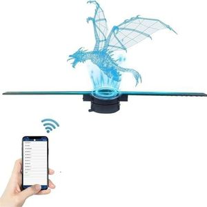 42CM 3D Hologram Fan Holografische Projector Reclame Display Licht HD for Winkels Bars Feesten