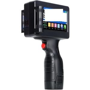 Warmtepersmachine Draagbare handheld inkjetprinter met 12,7 mm witte inktcartridge, batchnummerlabel, QR-code-barcodeprinter
