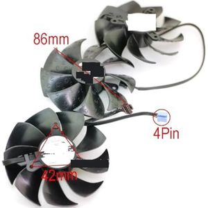 3pcs PLD09220S12HH 12V 0.55A 86mm 4Pin For EVGA RTX3070 RTX3070ti RTX3080 3080ti RTX3090 FTW3 Graphics Card Cooling Fan(PLD09220S12HH-Pair)