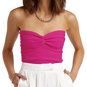 Mouwloze Tube Top, Elegante Strapless Top, Huidvriendelijk, Casual, Elegant, Zacht Polyester voor Het Dagelijks Leven, Werk voor Vrouwen (#22)