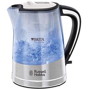 Russell Hobbs 22851 Brita Filter Purity Waterkoker, Verlichtende Filterwaterkoker met Brita Maxtra+ Cartridge inbegrepen, 3000 W, 1,5 liter, kunststof