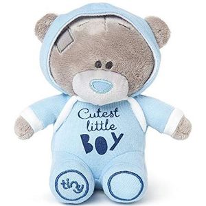 Me to You Kleine Tatty Teddy 'Cutest Little Boy' Beer in Blue Baby Grow - Officiële Collectie