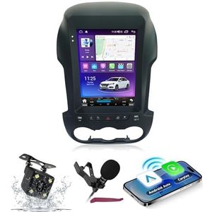 Android 14 Autoradio Navi voor F-ord Ranger F250 (2012-2015) 9.7 ""Vertical Screen Multimedia Player met Wireless Carplay GPS Navigation Bluetooth 5.0 HIFI FM Radio 5G-WiFi SWC MIC,M120s