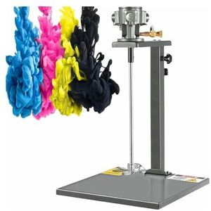 Automatische pneumatische verfmixer, 1/4 HP, met in hoogte verstelbare standaard, 0-2600 rpm