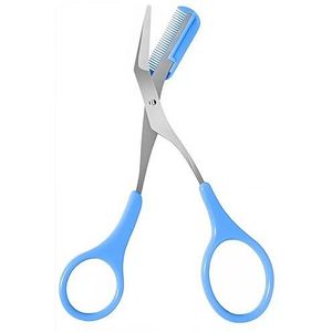 Wenkbrauwshaper: verdun de wenkbrauwen met schaar en kam