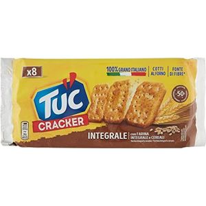 6x Tuc Cracker Integrale volkoren zoutgebak gezouten met volkorenmeel en granen 267g (8 x 33,3g)