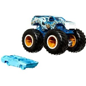 Hot Wheels Monster Trucks speelgoedvoertuig MT 32 graden SUV spuitgieten Flat Iron (Crushed) voor kinderen vanaf 3 jaar