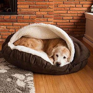 YURRO Deluxe hondenbed grot, knuffelig winter warm huisdier nest, grote/grote hond slaapzak, afneembare kennel pad huis, puppy/kitten/konijn/kat knuffelzak