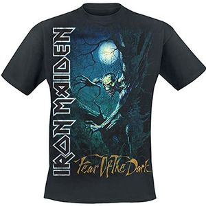 Iron Maiden Fear Of The Dark T-shirt zwart XL 100% katoen Band merch, Bands, Duurzaamheid
