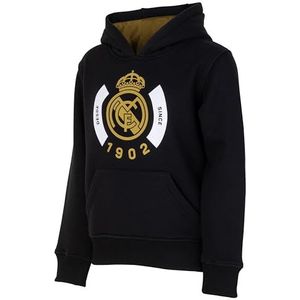 Real Madrid Sweatshirt met capuchon, officiële collectie, maat kinderen, jongens, 12 jaar