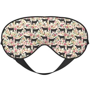 Cattle Farm Sanctuary Printing All-Occasion Sleep Oogmasker met dubbelzijdige verstelbare riem, perfect voor ploegendiensten en reizen