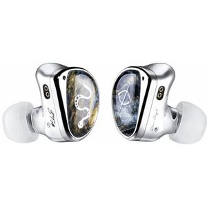 EarAcoustic STA-PRO MAX vlaggenschip bedrade hoofdtelefoon, Hi-Res gecertificeerd met 10 mm+6 mm vloeibaar kristalmembraan en dubbele N50-magneten (10 kGS), hoge gevoeligheid (3,5 mm jack, geen