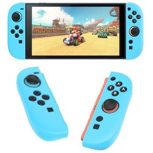 GIOPUEY Hoes compatibel met Nintendo Switch 2 Joy-Con Controller, siliconen stootvaste beschermhoes, ultradunne case cover, geen geur, siliconen hoes - blauw
