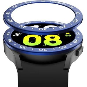GIOPUEY Bezel Ring Compatibel met Samsung Galaxy Watch 5 40 mm, Bezel Styling Ring beschermhoes, aluminiumlegering metalen beschermende horlogeband - A-blauw
