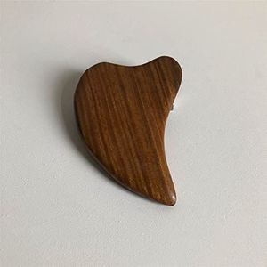 Gua Sha Green Sandelhout Schraper Schraper Acupunctuur Massage Guasha Board voor afslanken gezicht hals Relax houttherapie 1 stuk (kleur: 1)