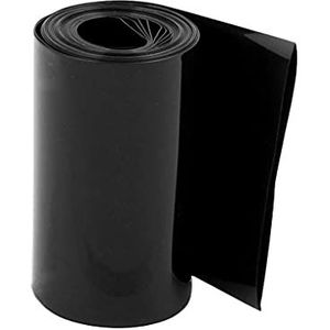 IGKQYYDZ Krimpkous, 1 stuks 2,1 m 55/75/80 mm zwart PVC krimpkous buis wrap contra mouw kabel, (maat: 80 mm x 2,1 m) (maat: 75 mm x 2,1 m)
