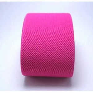 5 cm breed duurzaam broek rok riem kleur elastisch/twill elastisch lint elastisch latex lint elastisch-roze-50 mm