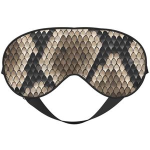 Klassieke Snake Skin Print Lichtgewicht Slaap Masker Ademend Lichtblokkerende Reizen Yoga Outdoor Avonturen