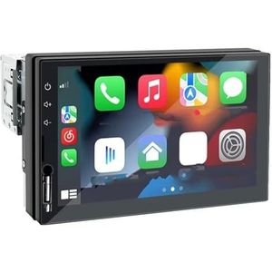 Achtercamera Autoradio 1 Din Carplay Android Multimediaspeler HD 7'' Touchscreen FM AUX-ingang Bluetooth MirrorLink Universele Autoradio(Control and Camera)