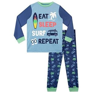 Harry Bear Jongens Pyjama's Surfer Blauw 134